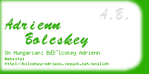 adrienn bolcskey business card